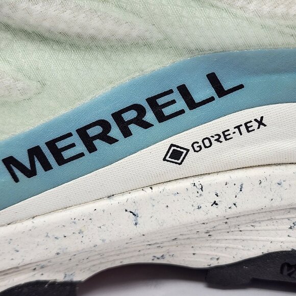Merrell Sweaty Betty Moab Speed Gore-Tex Hiking Shoes Blue Smoke Womens Size 11 - Picture 2 of 11